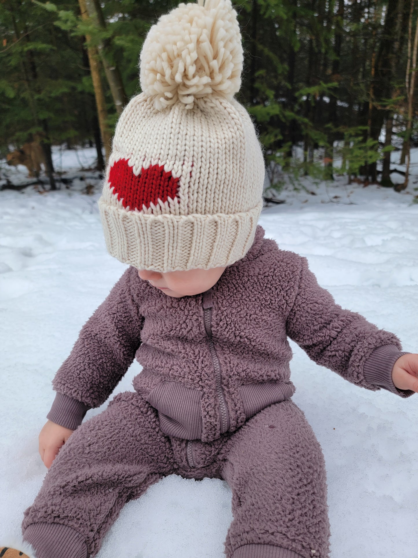 Heart Knit Beanie