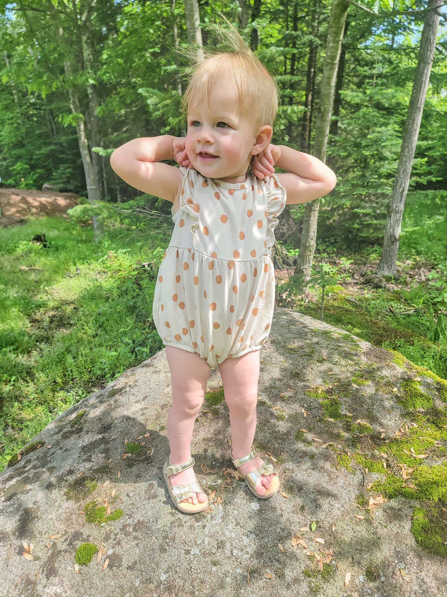 Clementine flutter sleeve romper