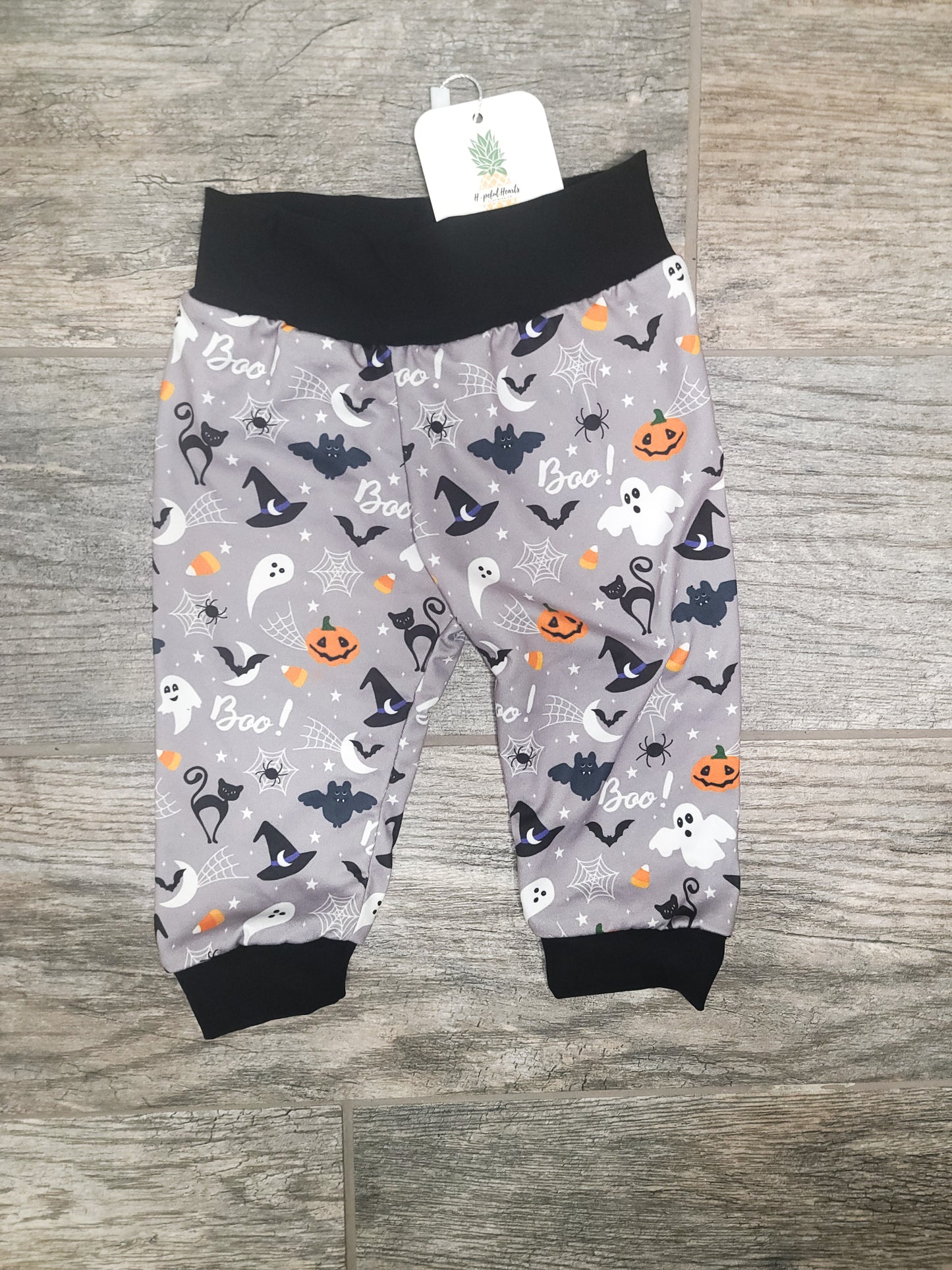 Halloween Joggers – Baby & Toddler Spooky Ghost & Bat Pants, Newborn to 3T