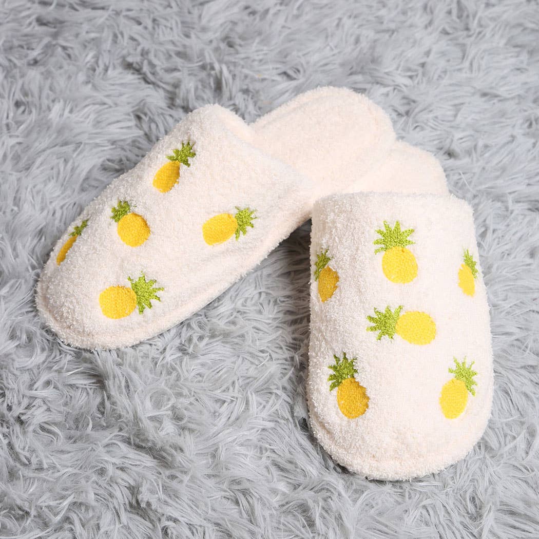 Luxury Soft Pineapple Slippers