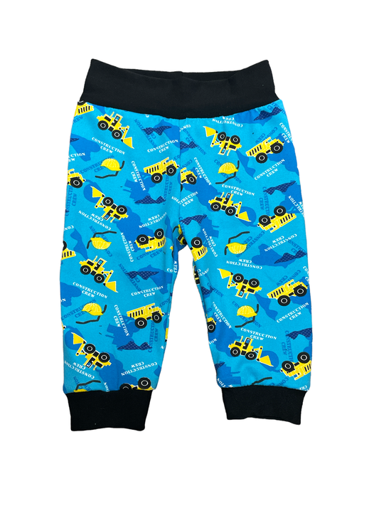 Infant and toddler construction-themed lightweight joggers, comfortable and stylish baby pants