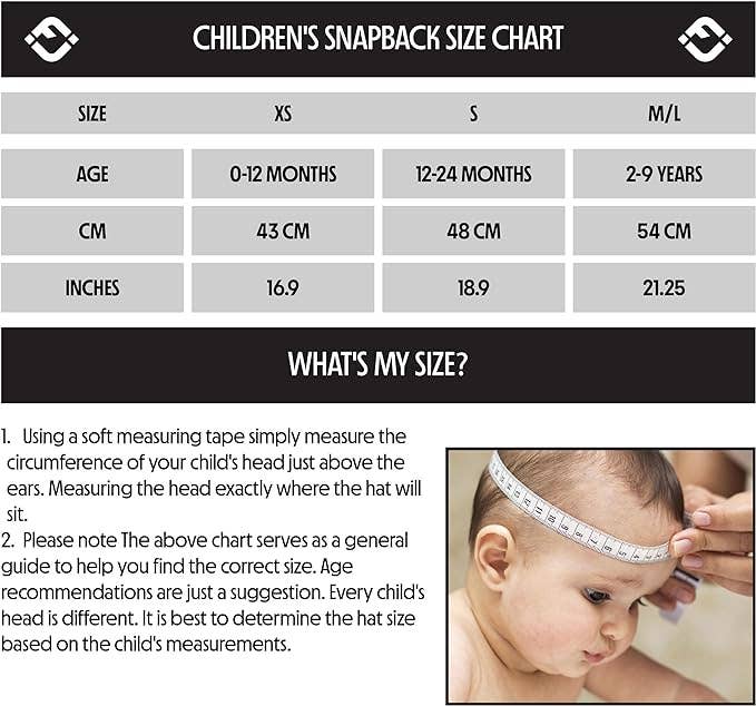 size chart Children’s checker print trucker hat, flat brim cap with faux leather detail