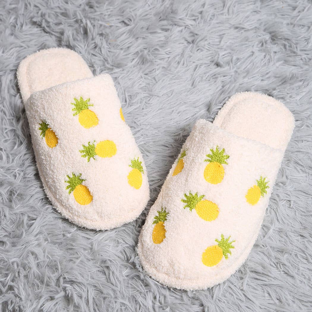 Luxury Soft Pineapple Slippers