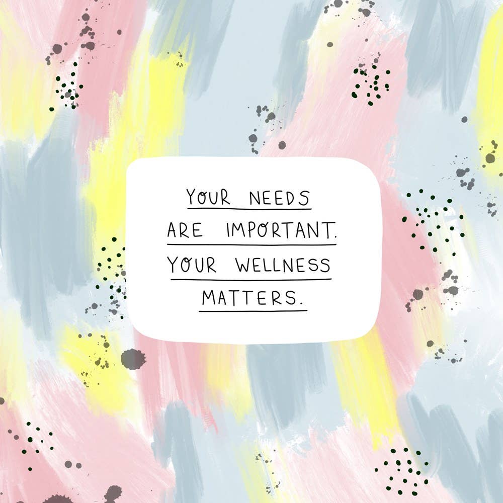 Interior page of For You featuring a colorful illustrated message to encourage and motivate on tough days
