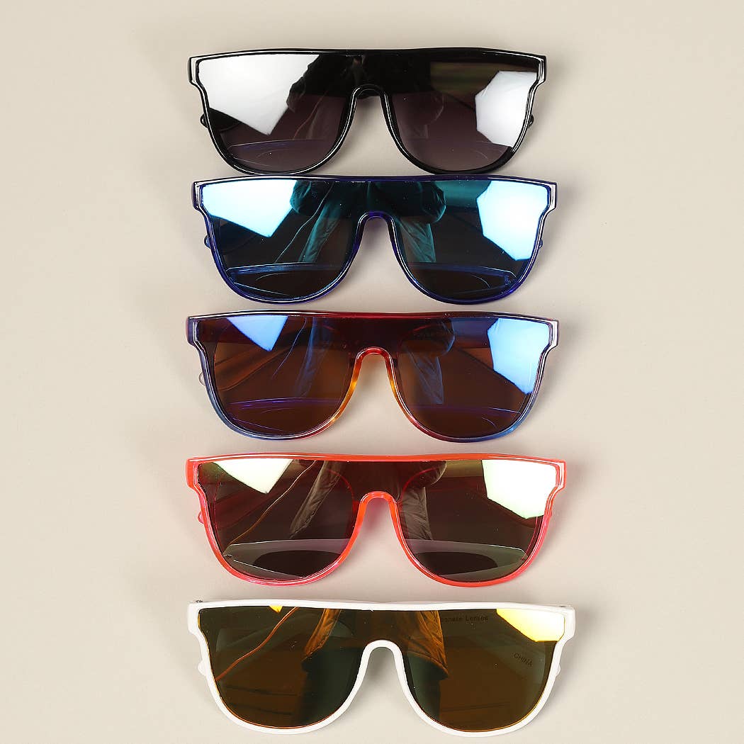 Kids Square Frame Sunglasses – Colorful UV400 Protection for Boys & Girls