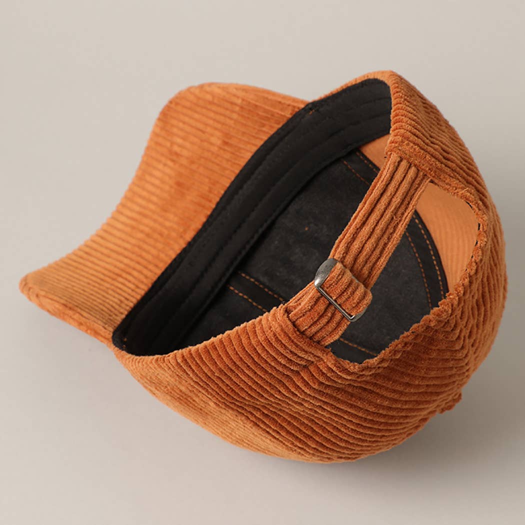 BLESSED Embroidered Corduroy Baseball Cap