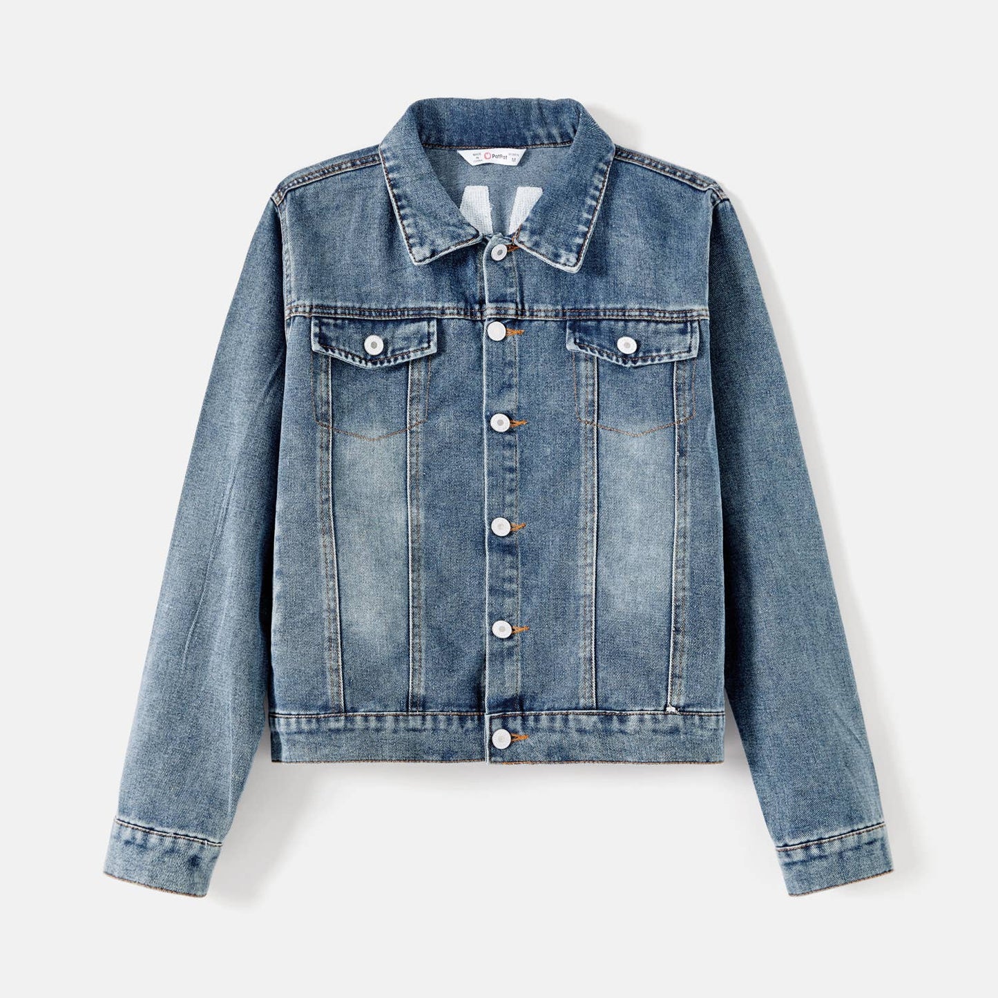 Light Blue Lapel Distressed Denim Jacket – Matching Mama & Mini Outfits