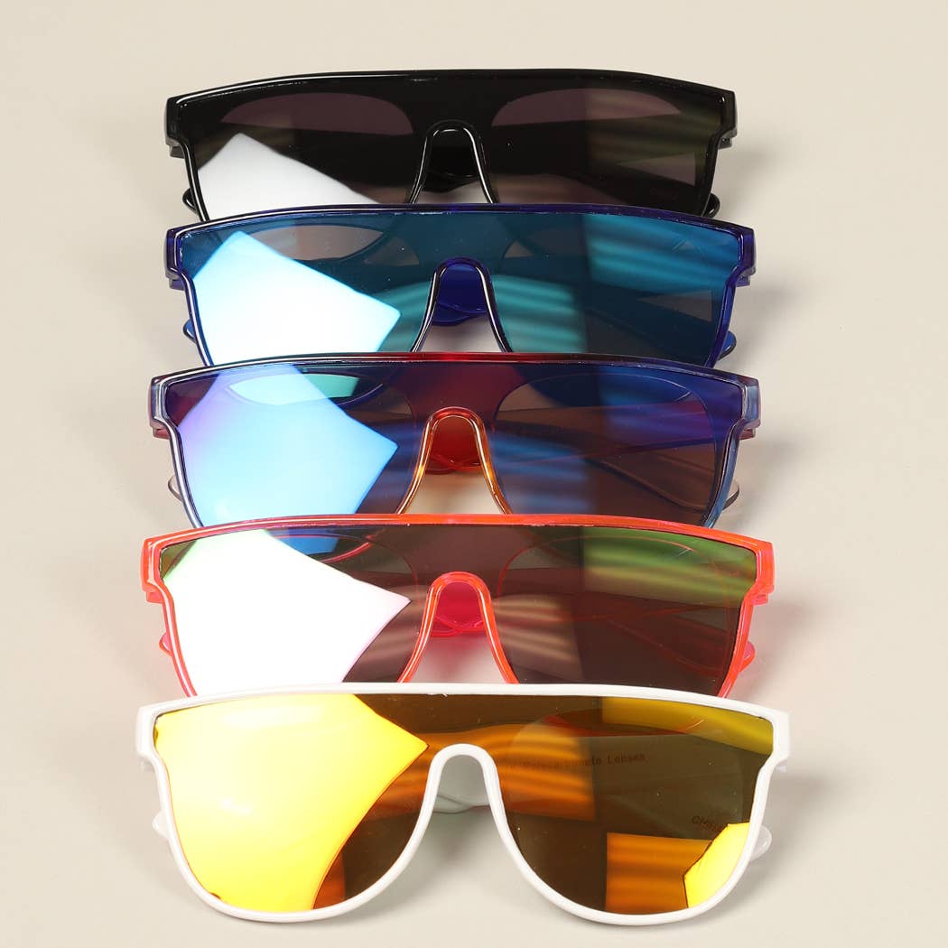 Kids Square Frame Sunglasses – Colorful UV400 Protection for Boys & Girls