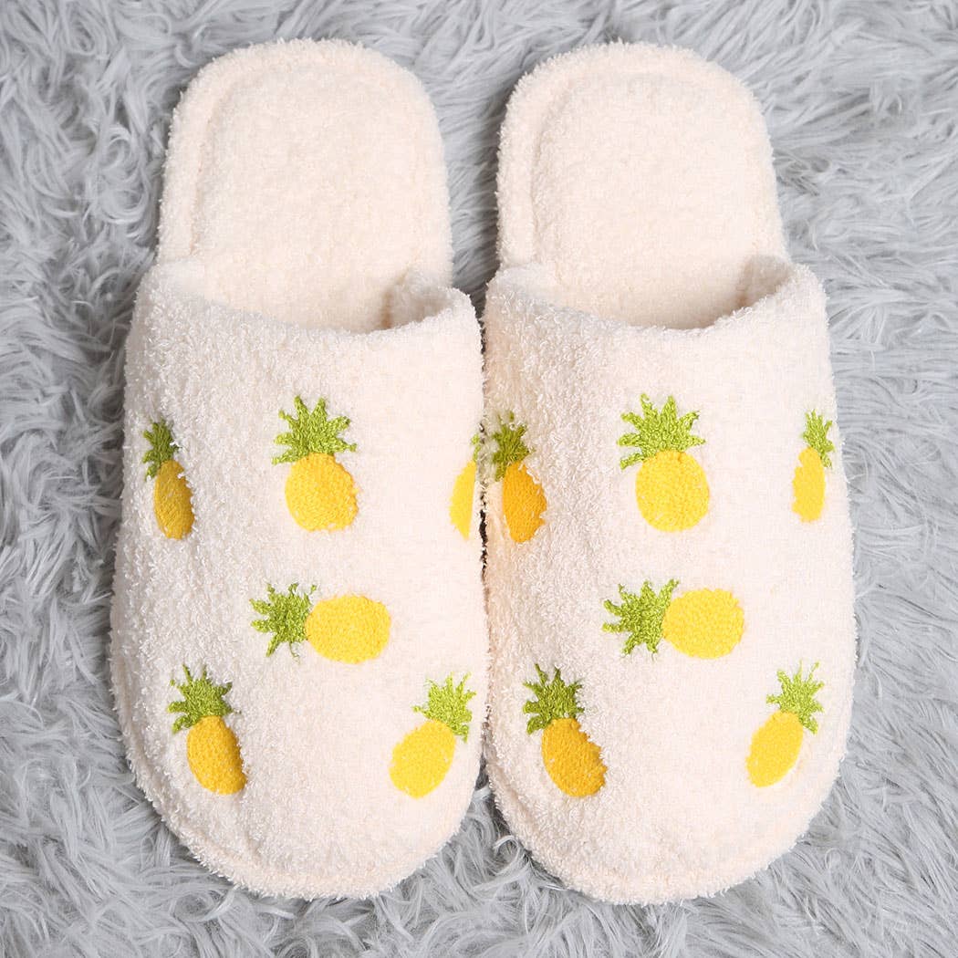 Luxury Soft Pineapple Slippers