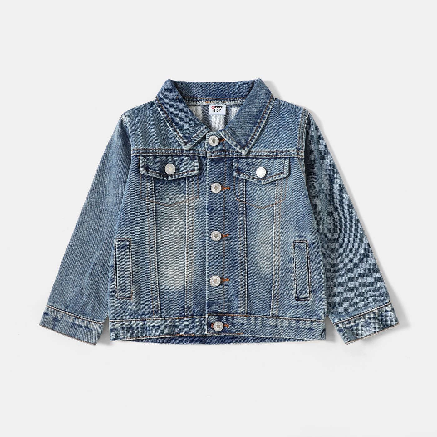 Light Blue Lapel Distressed Denim Jacket – Matching Mama & Mini Outfits