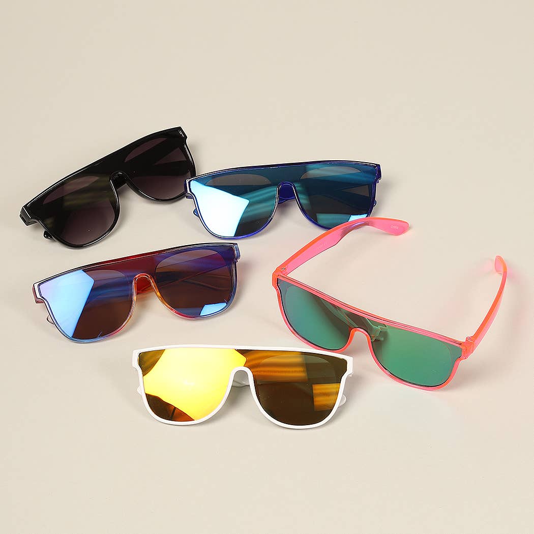 Kids Square Frame Sunglasses – Colorful UV400 Protection for Boys & Girls