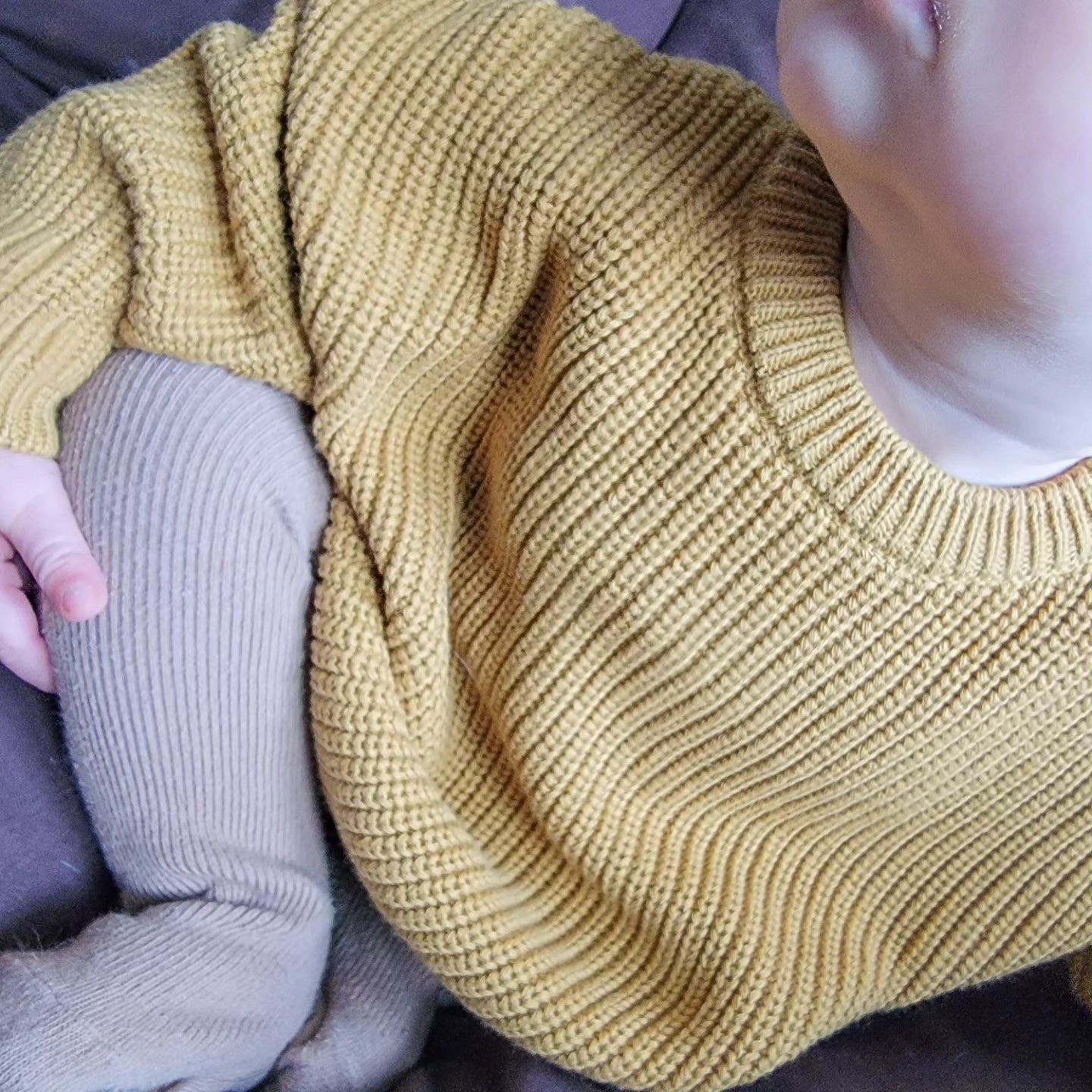 Organic Cotton Cable Knit Baby & Toddler Sweater – Soft & Cozy