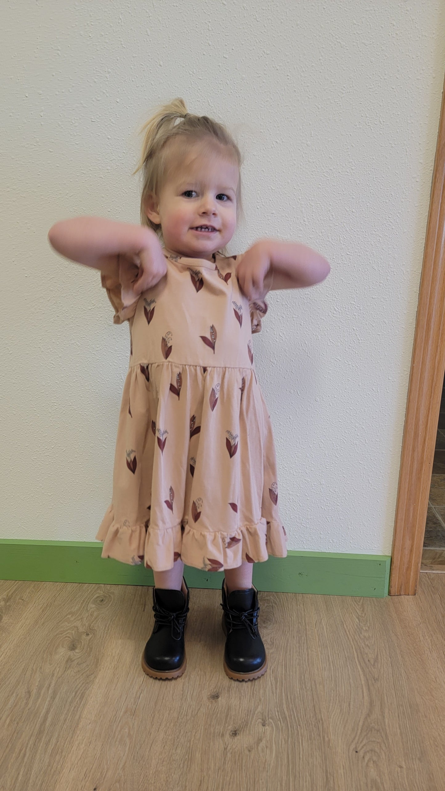 Lily Ruffle Dress – Toddler Girls Spring & Fall Dress 2T–5T