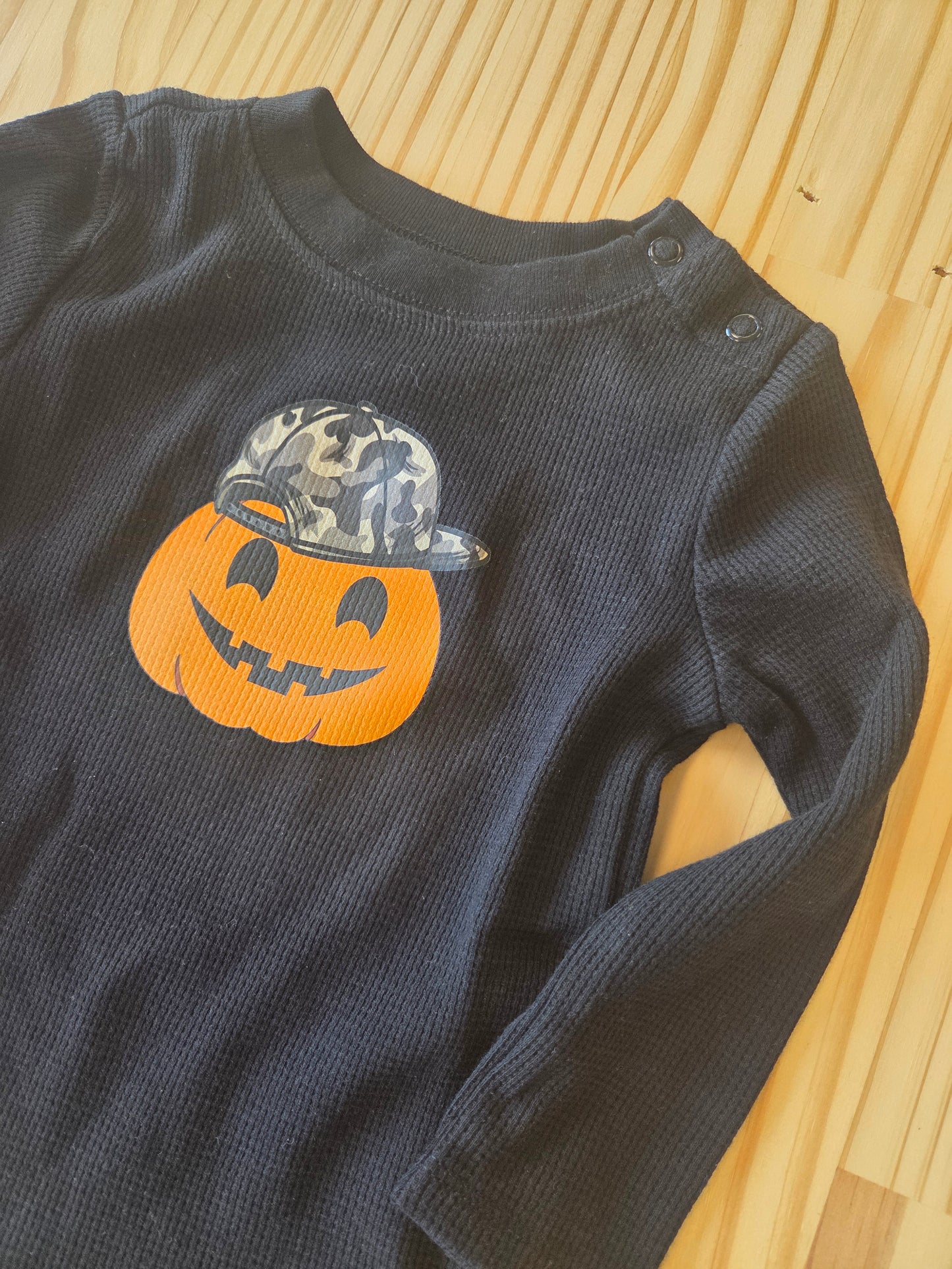 Long Sleeve Halloween Infant Onesie – Pumpkin or Ghost | Matching Family Crewnecks