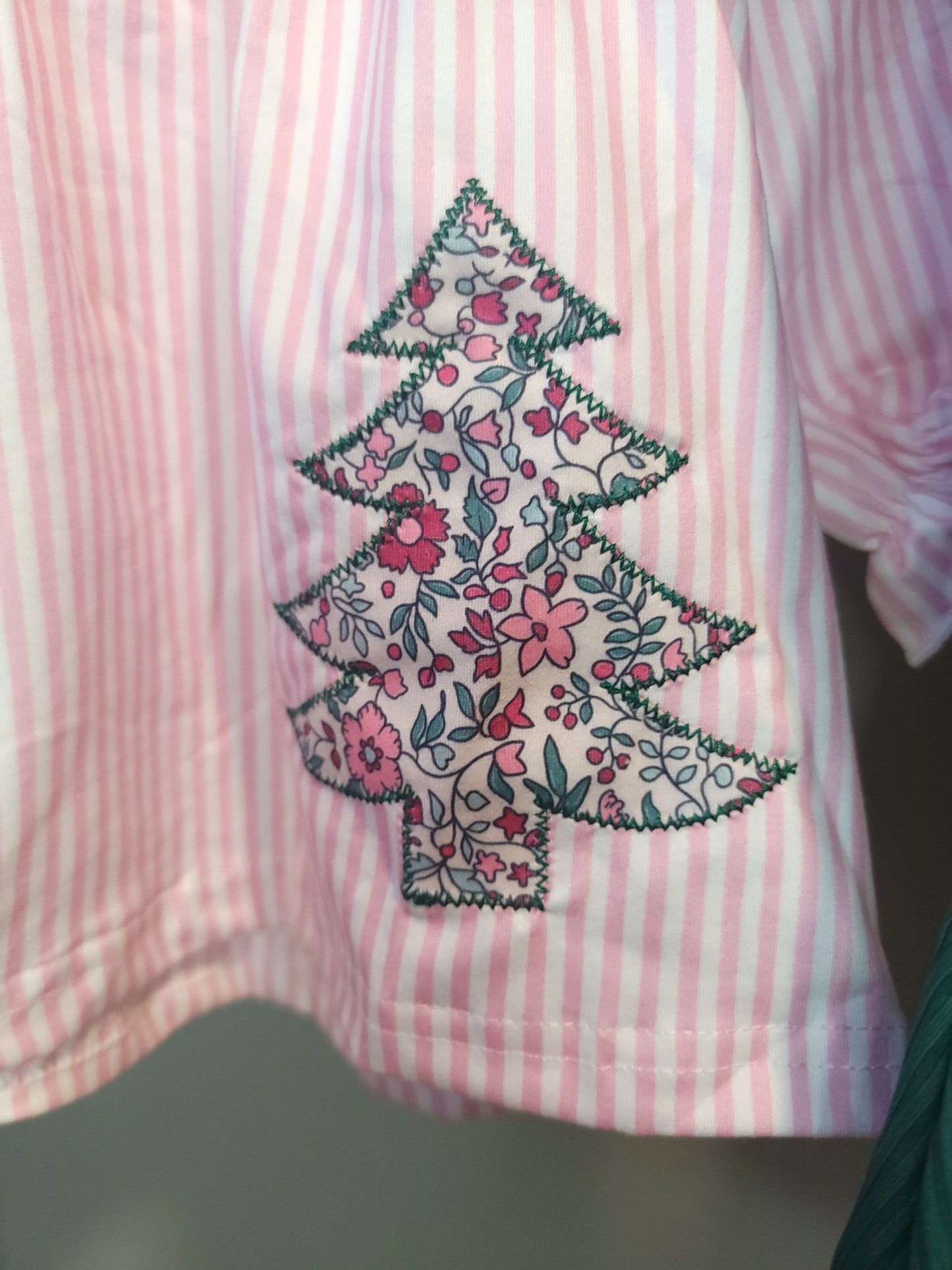 Floral Trees Bell Bottoms Outfit | Girls Holiday Christmas Outfit