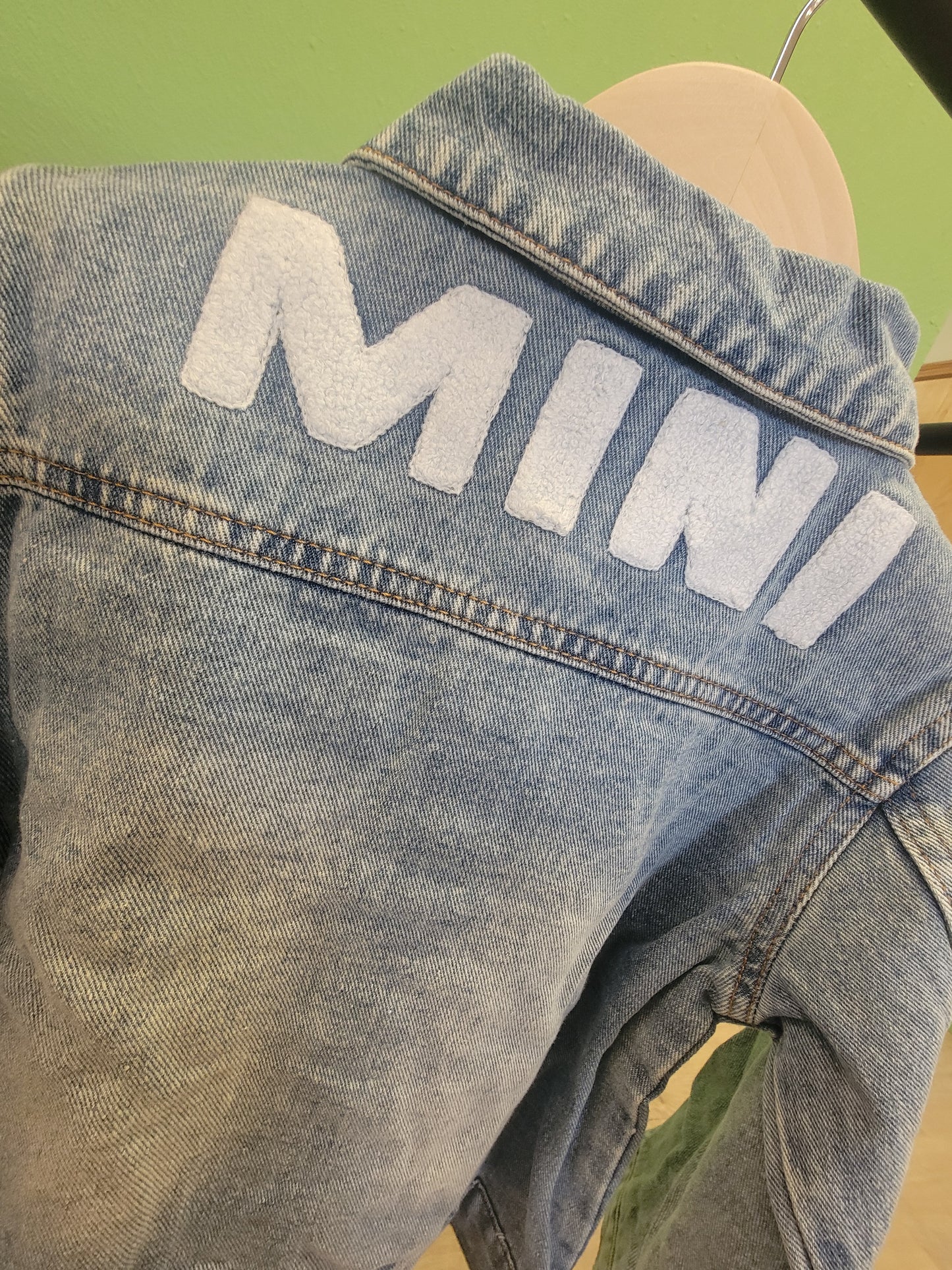 Light Blue Lapel Distressed Denim Jacket – Matching Mama & Mini Outfits