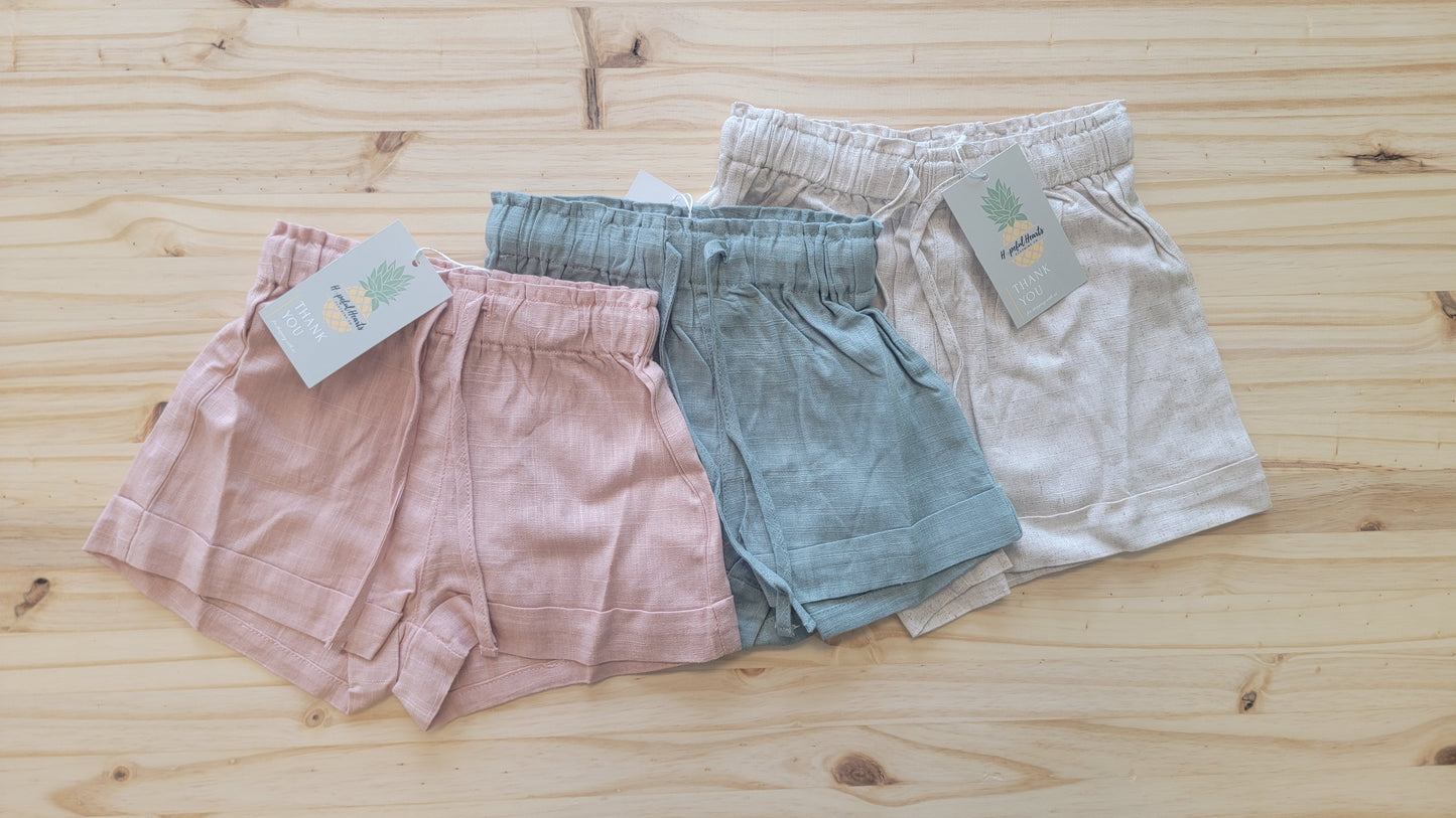 Girls linen shorts
