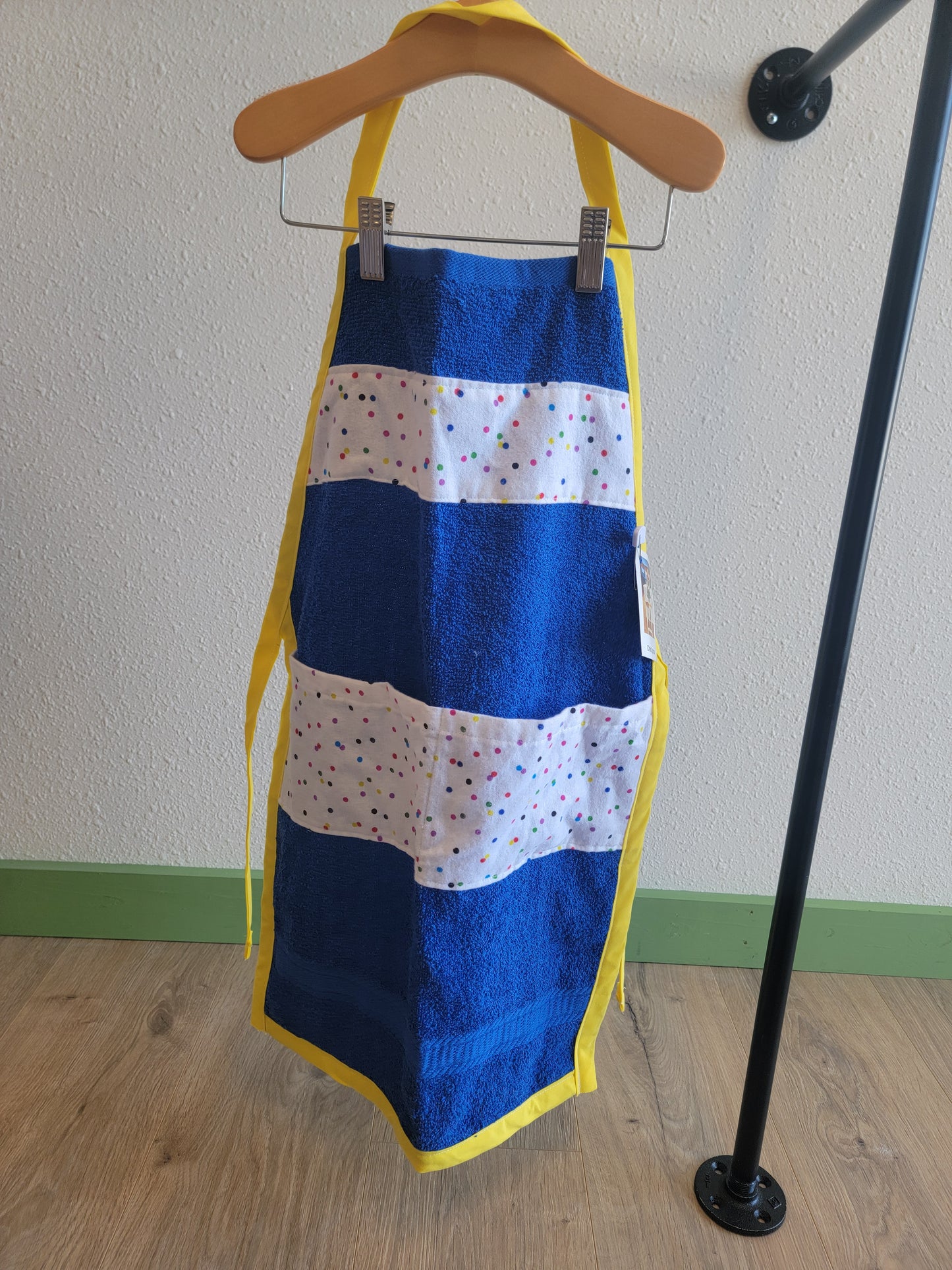 Handmade personalized gifts and home essentials by Made By Penny child apron polka dots