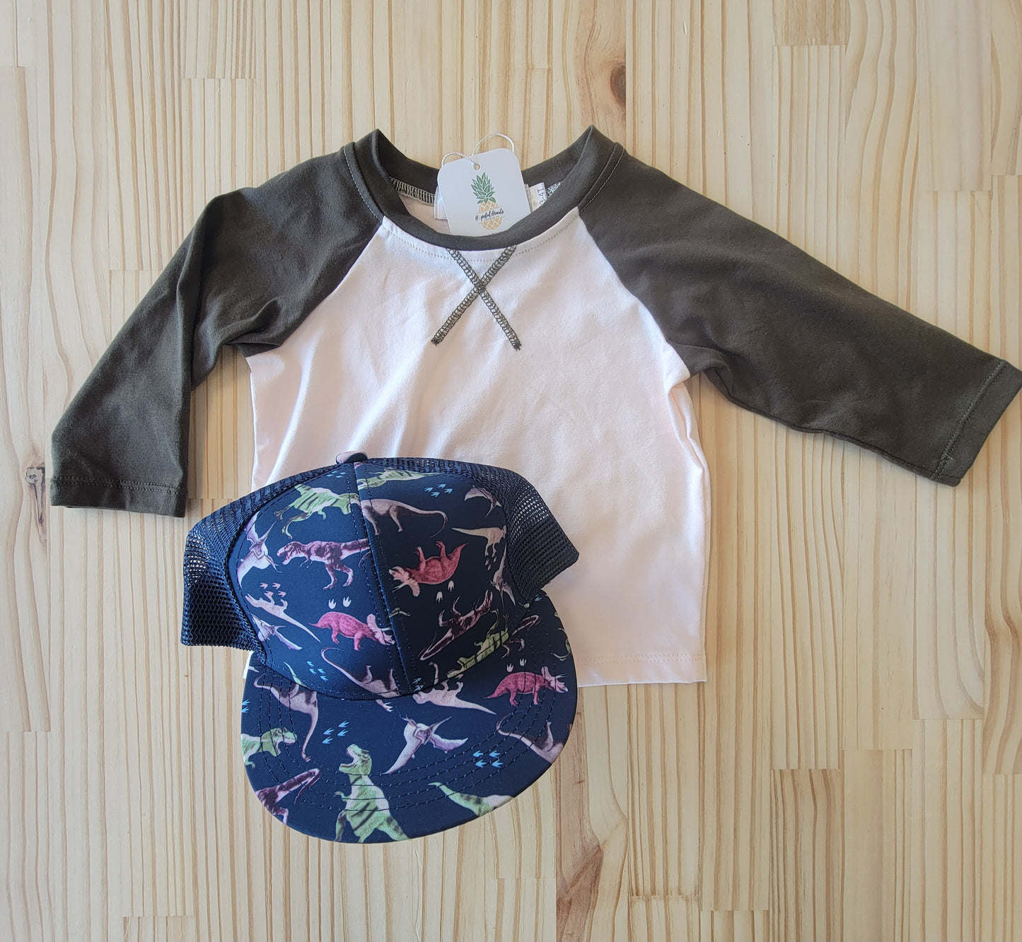 Olive Baseball Tee