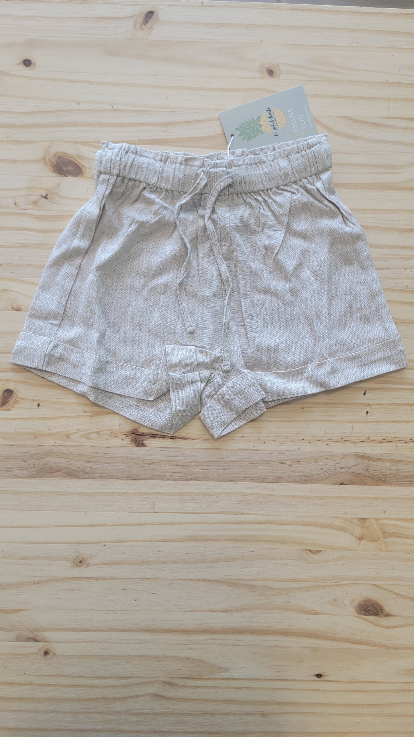 Girls linen shorts
