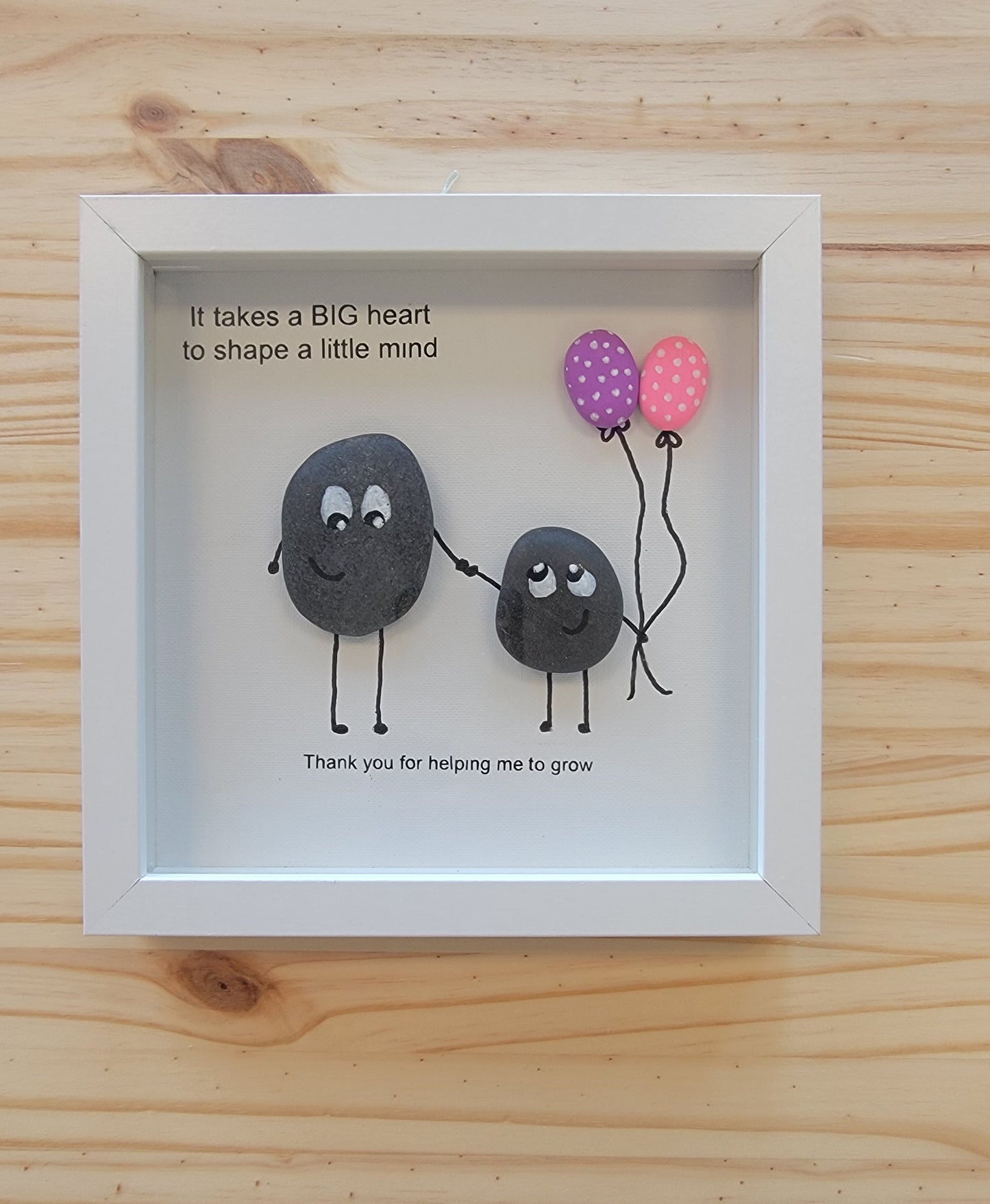 Handmade personalized gifts and home essentials by Made By Penny shape little mind pink