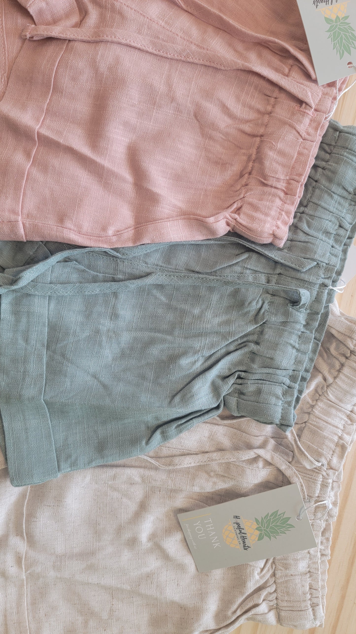 Girls linen shorts