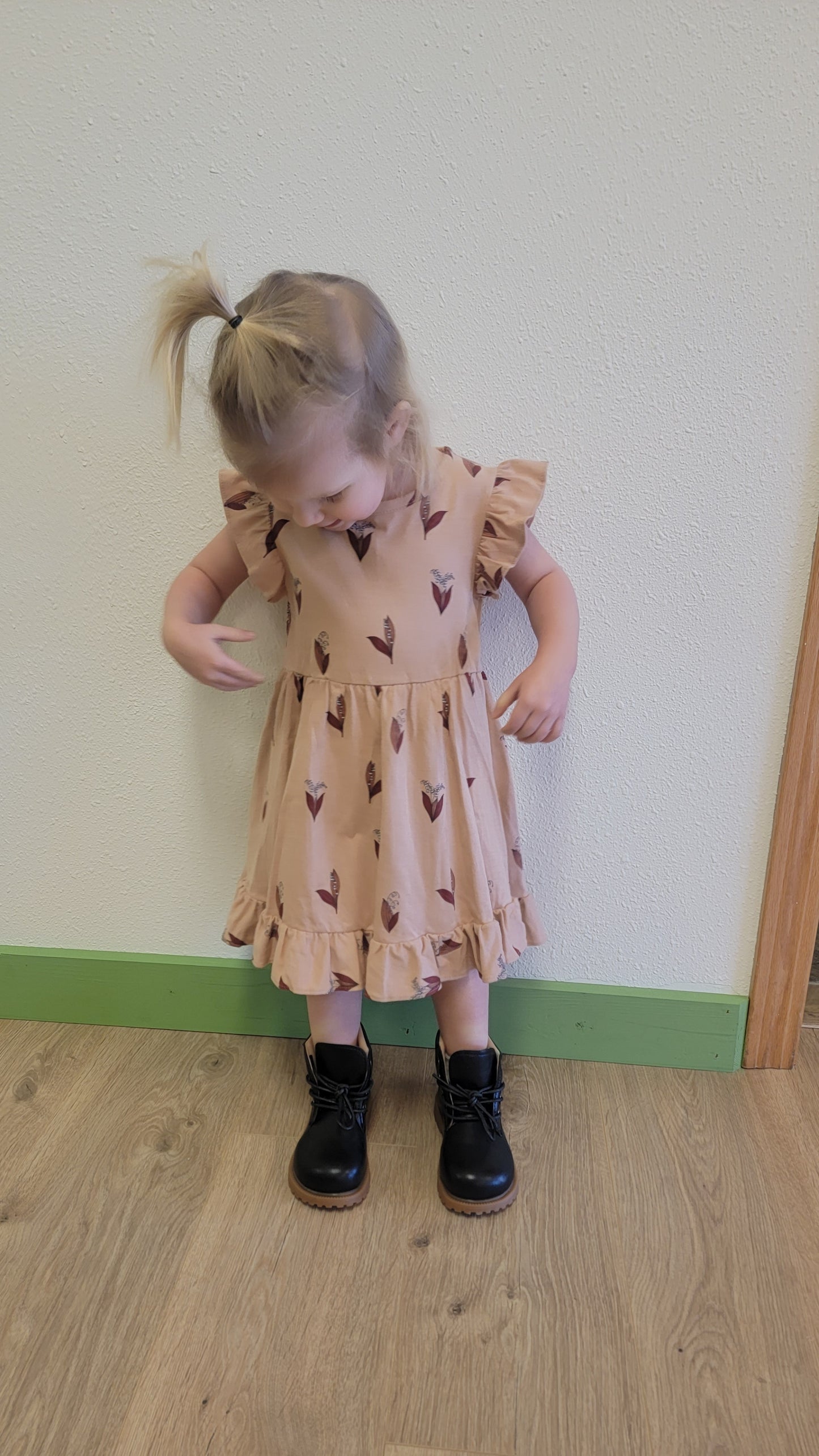 Lily Ruffle Dress – Toddler Girls Spring & Fall Dress 2T–5T