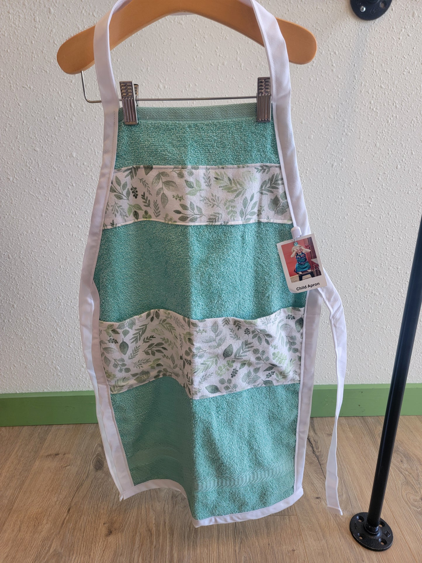 Handmade personalized gifts and home essentials by Made By Penny child apron floral
