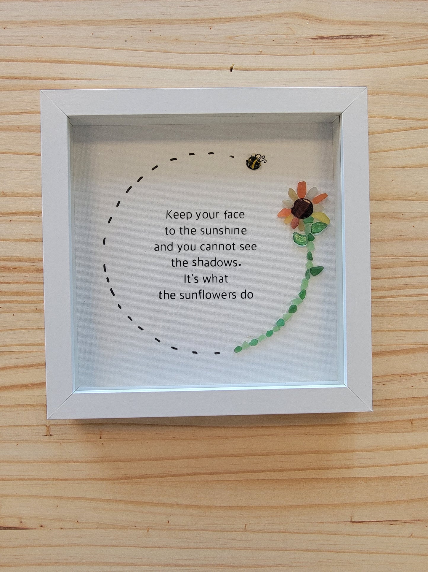 Handmade personalized gifts and home essentials by Made By Penny face to the sunshine