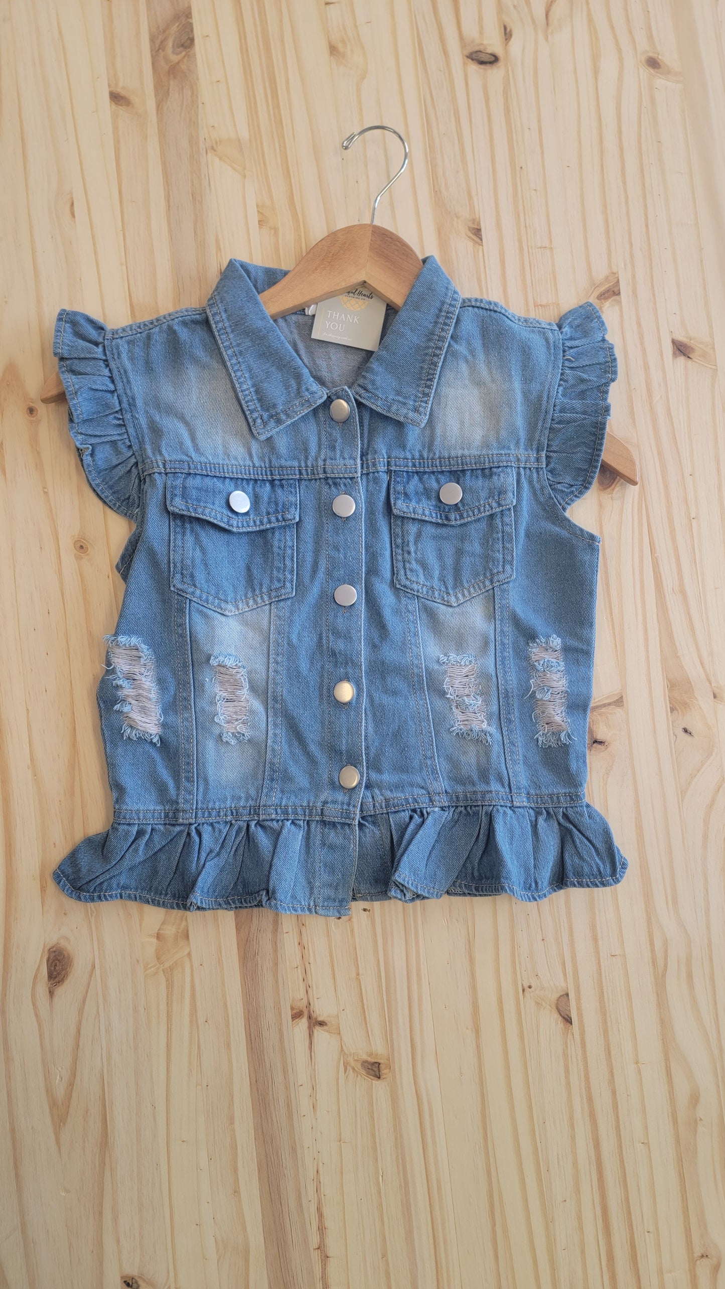 Girls Denim Vest
