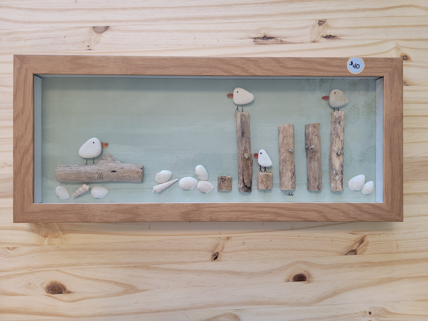 Handmade personalized gifts and home essentials by Made By Penny seagull beach art