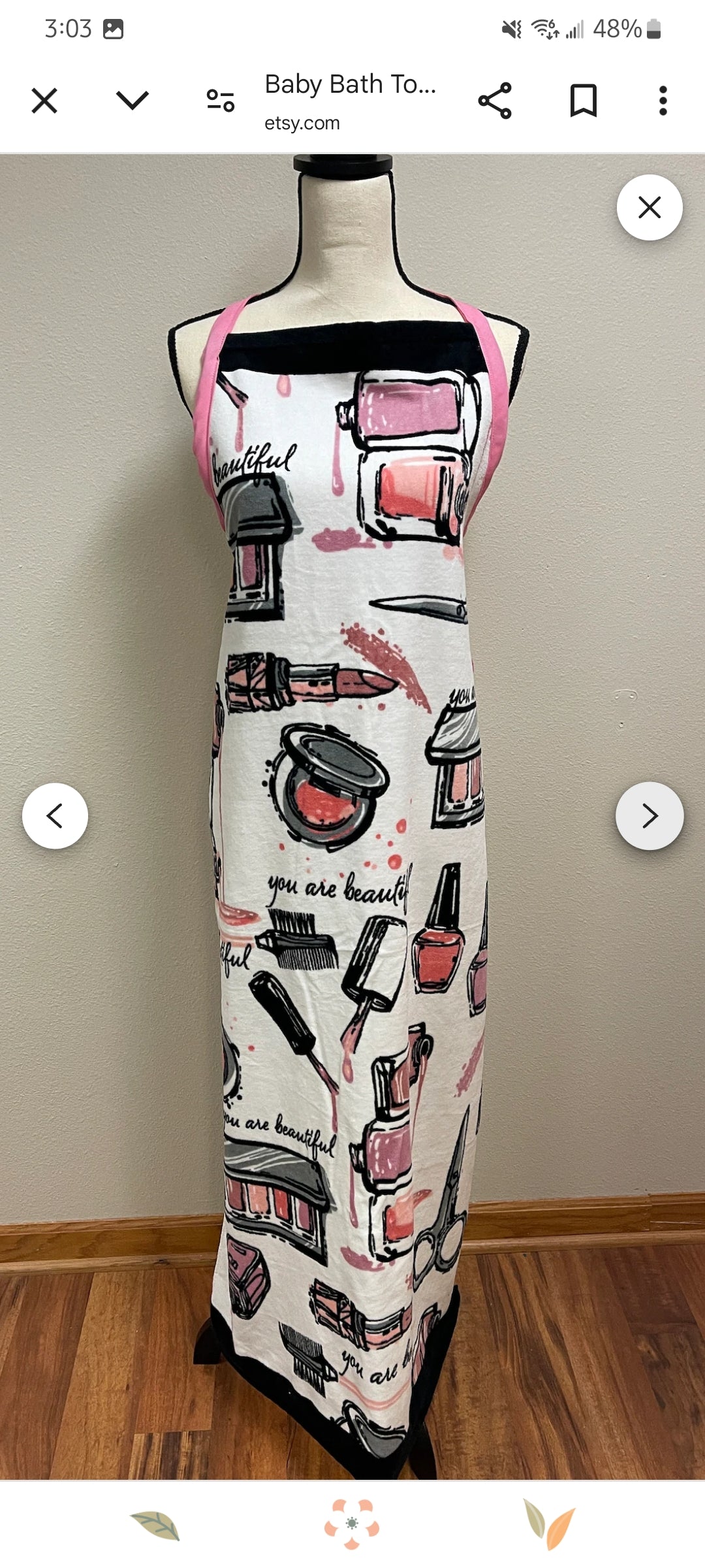 Handmade personalized gifts and home essentials by Made By Penny makeup apron