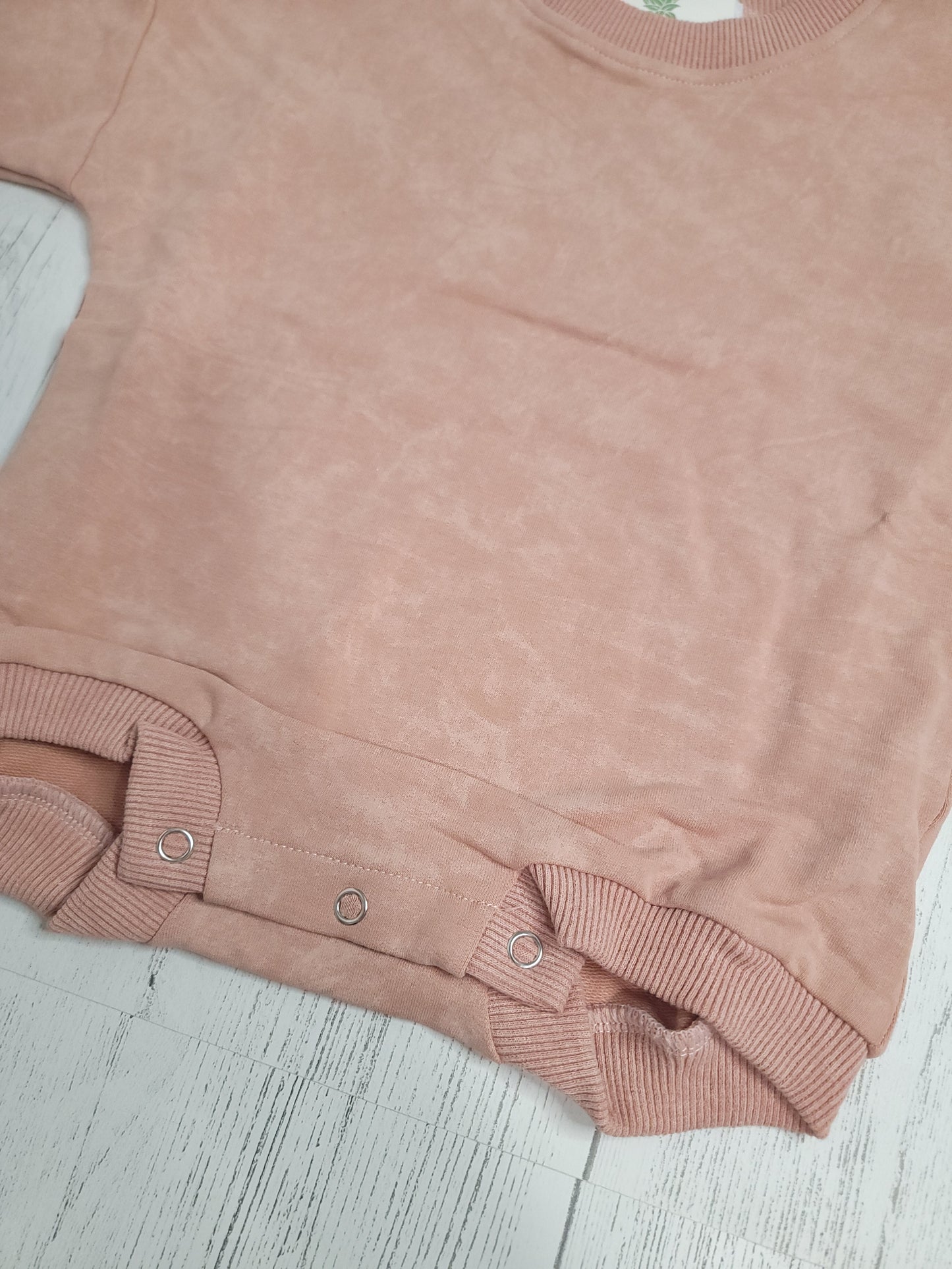 Acid Wash Bubble Romper – Soft French Terry Baby & Toddler Outfit