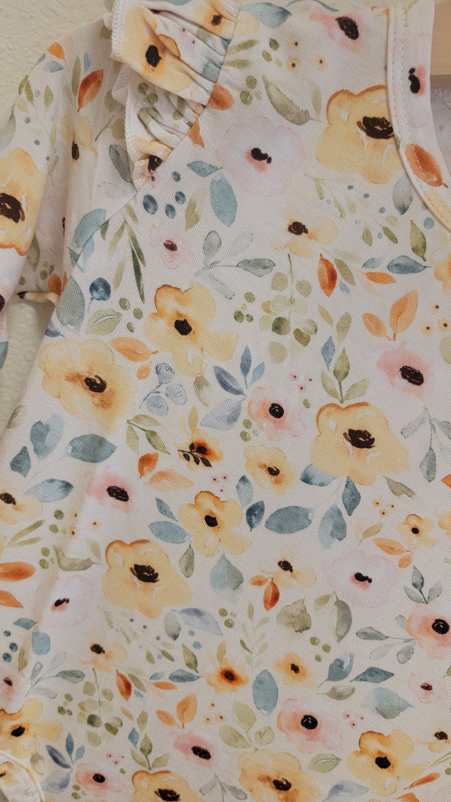 Spring Floral Bamboo Onesie