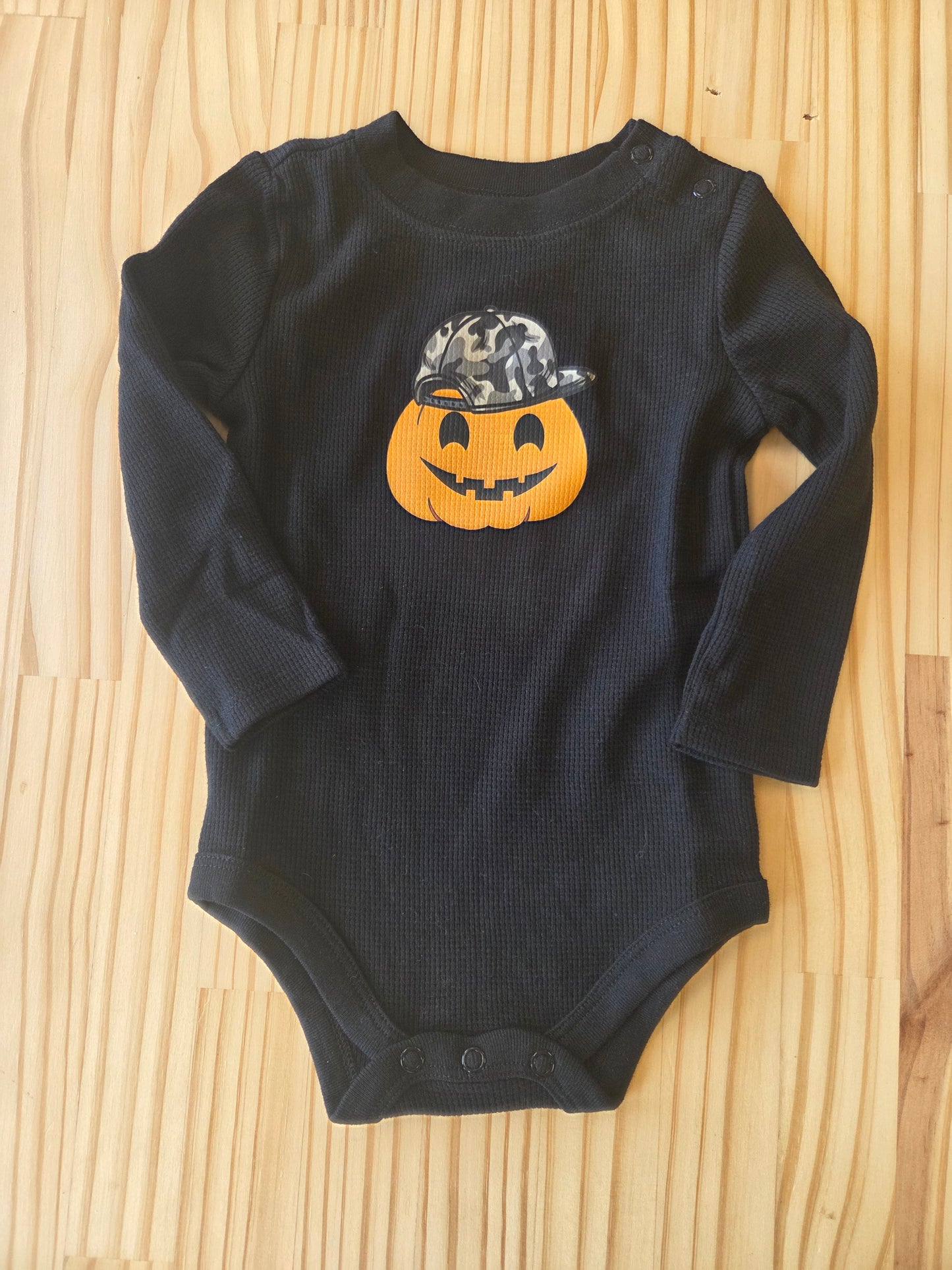 Long Sleeve Halloween Infant Onesie – Pumpkin or Ghost | Matching Family Crewnecks