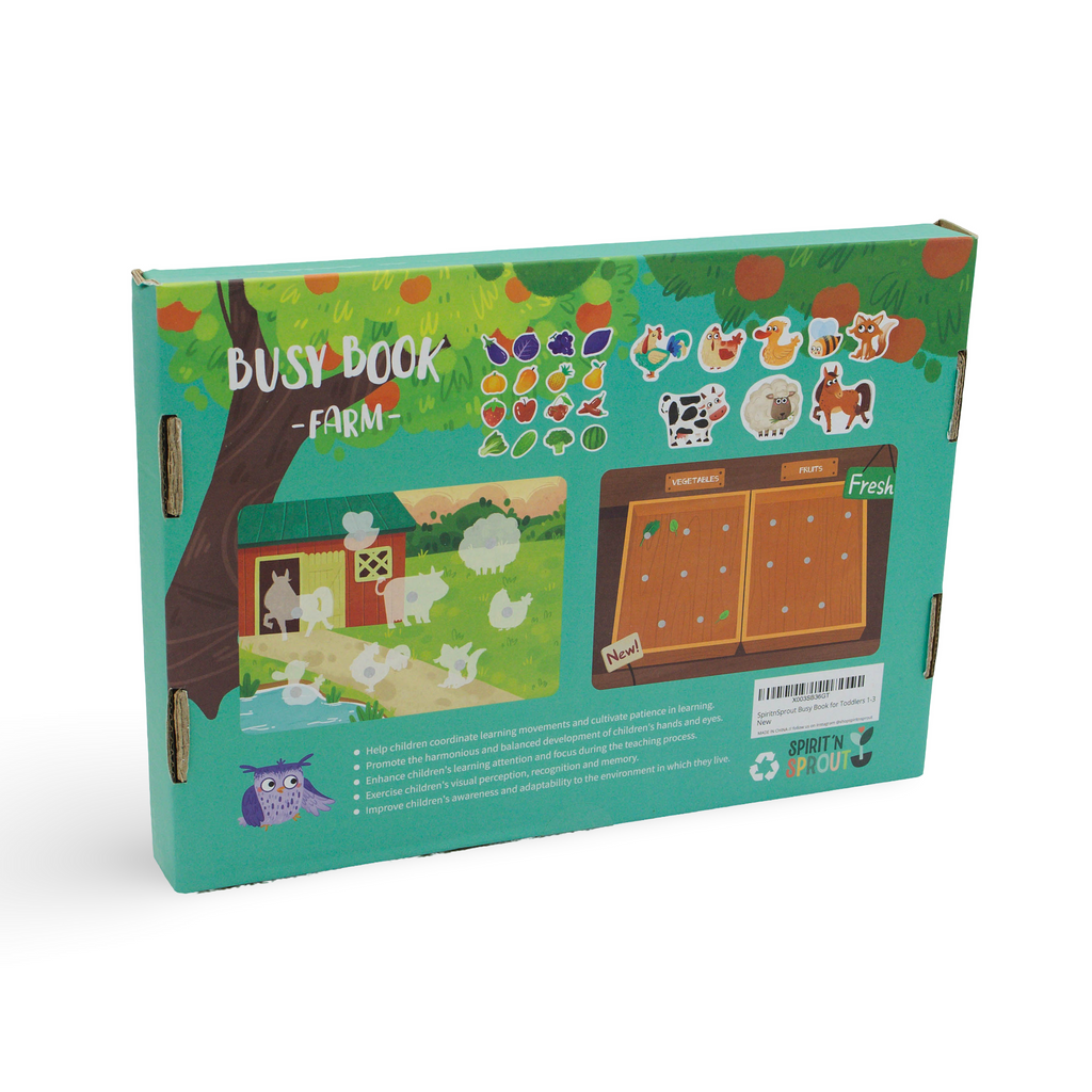 Farm Busy Book for Toddlers