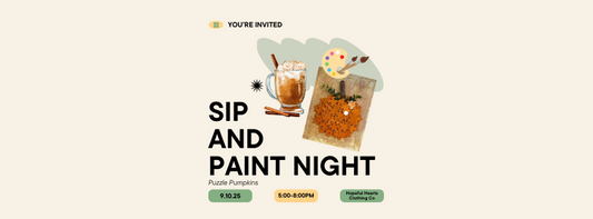 Puzzle Pumpkin Paint Night – DIY Fall Craft & Sip Event
