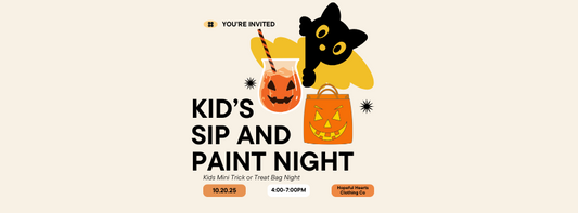 Kids Mini Trick or Treat Bag Night – Sip & Paint Admission Ticket