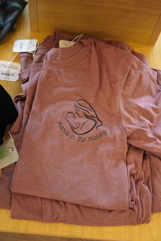 Mama in the Making Tee – Infertility Awareness Shirt in Heather Mauve