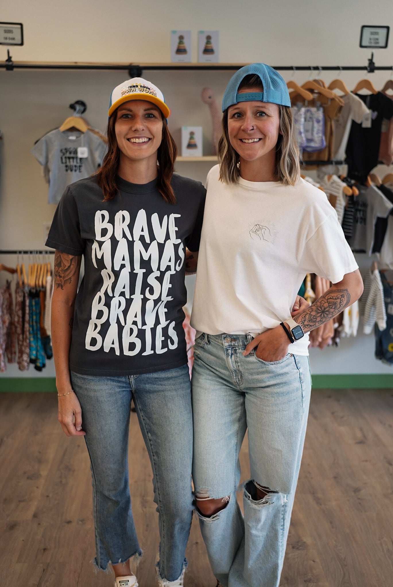 Mom graphic t-shirt featuring motivational message, comfortable heavyweight cotton tee for mothers