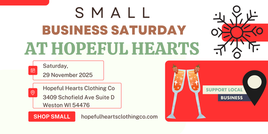 🎉 Small Business Saturday at Hopeful Hearts – Mimosa Bar Included! 🥂