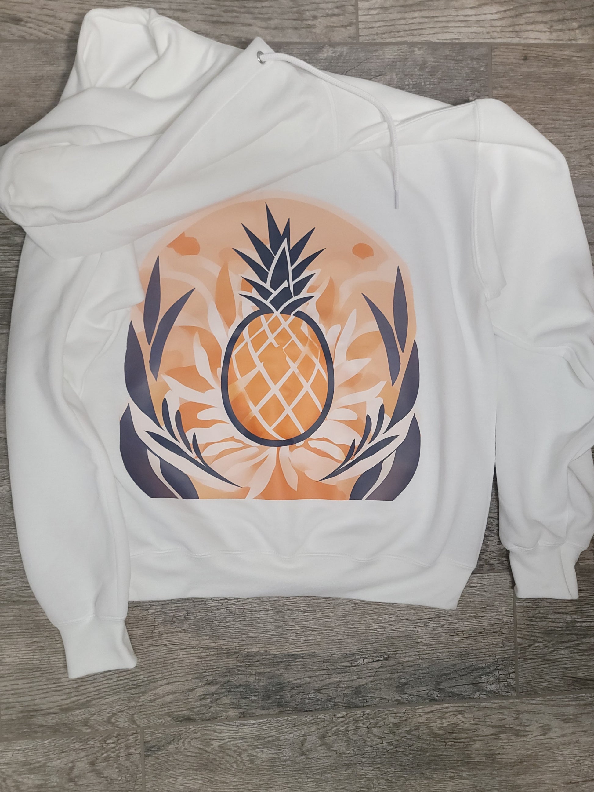 Flat lay of H.S.R. Hoodie back view, cozy infertility awareness sweatshirt representing hope and resilience