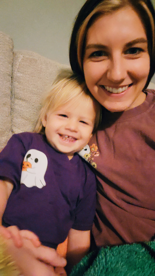 Ghostie Tee – Toddler Halloween Shirt, Cute Pocket Ghost Graphic Tee, Delta Pro Weight Cotton