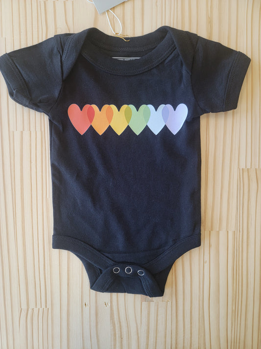 Rainbow Hearts Onesie