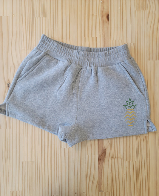 Pineapple Cozy Fleece Micro Sweatshorts
