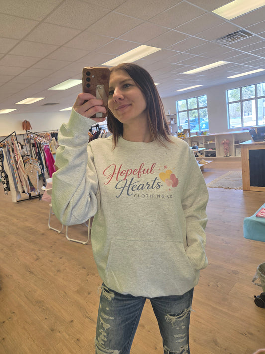 Hopeful Hearts Clothing Co Ash Crewneck Sweatshirt Core Fleece