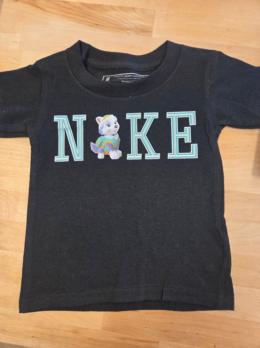 NKE Everest Paw Patrol Toddler T-Shirt – 2T, Black